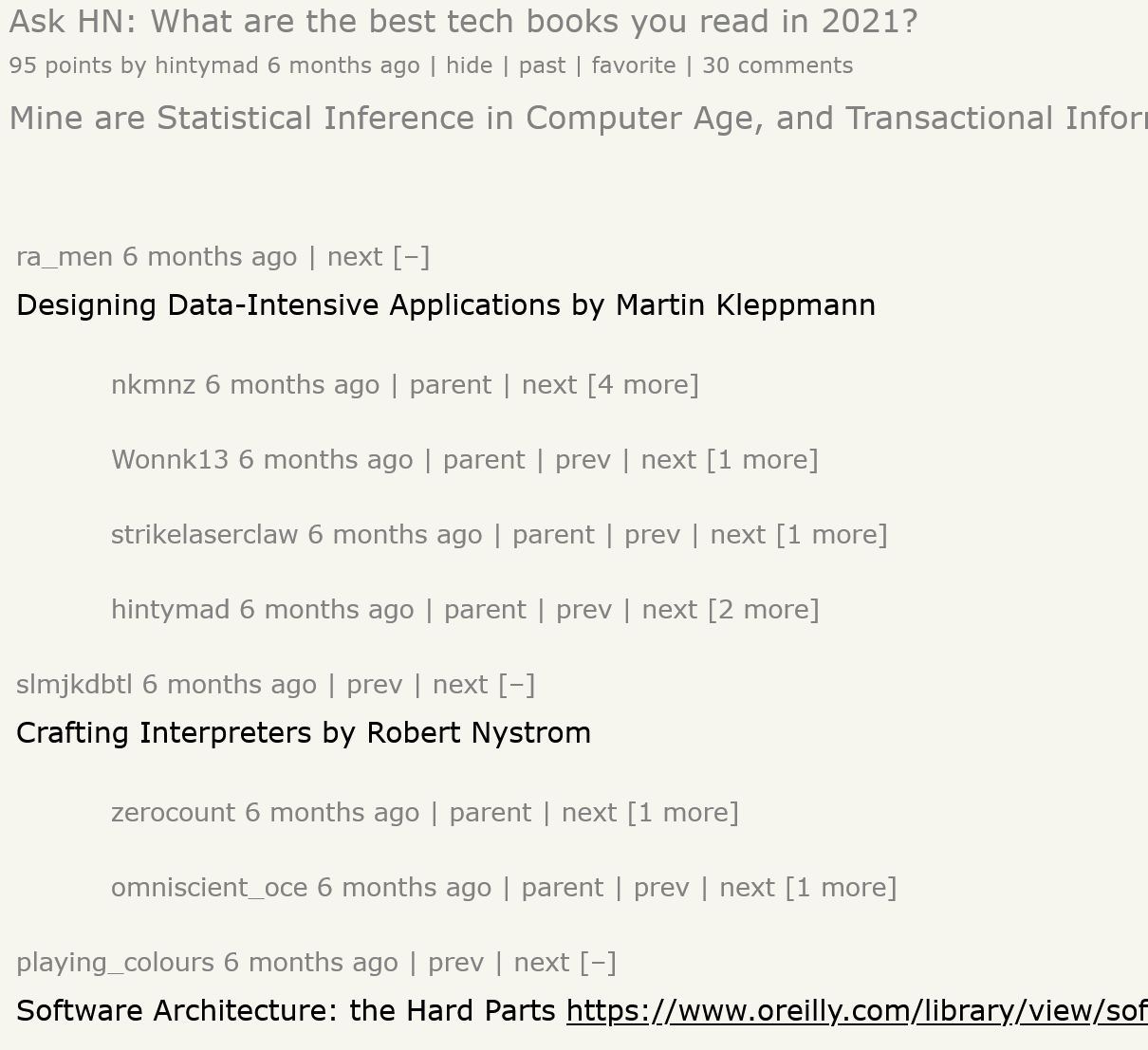 Ask HN Book Recommendations