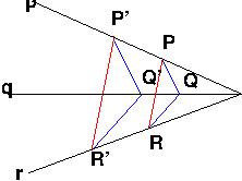 Projective form of Desargues Theorem