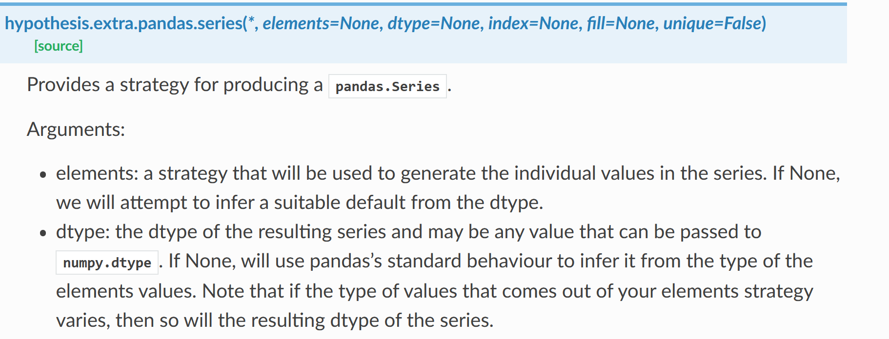 Testing Pandas transformations with Hypothesis
