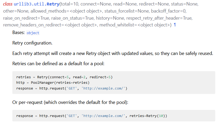 Retrying Python Requests